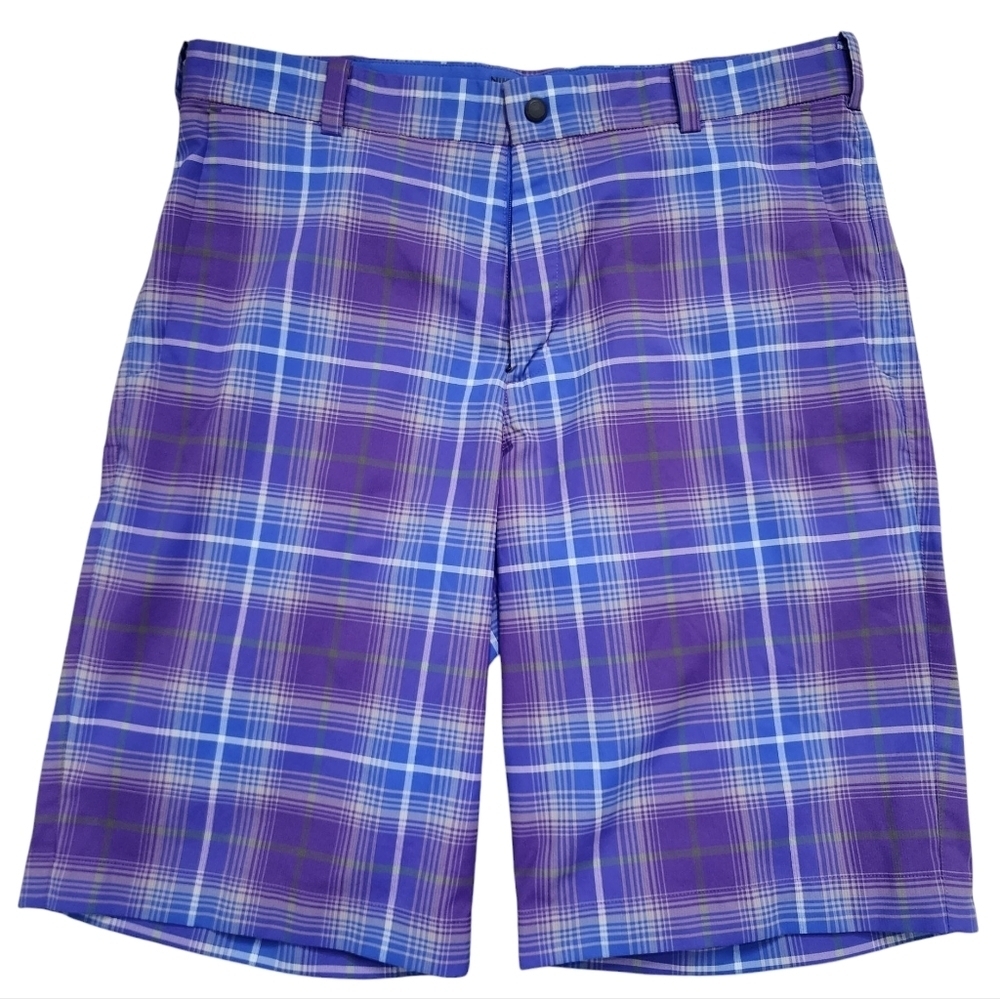 Nike Golf Tour Performance Plaid Shorts Size 34